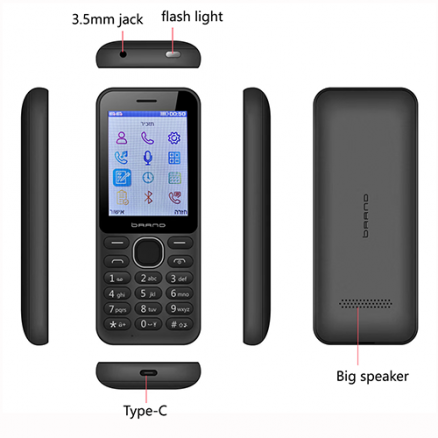 2.4 inch 4g kosher mobile phone