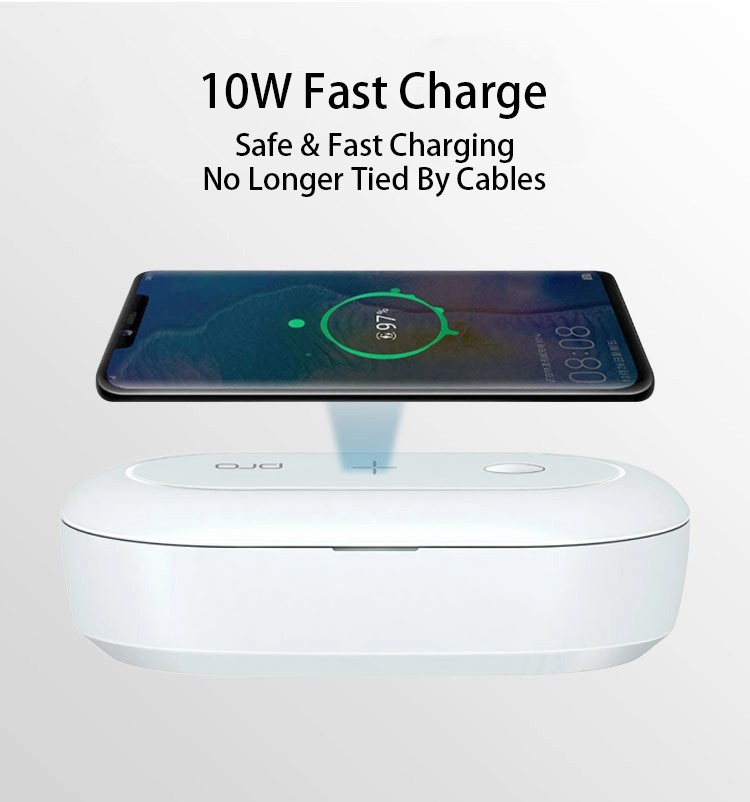 Wireless charger UV disinfection box product case